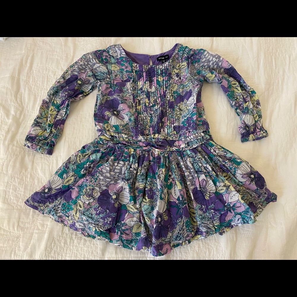 Baby GAP purple floral dress- 3T